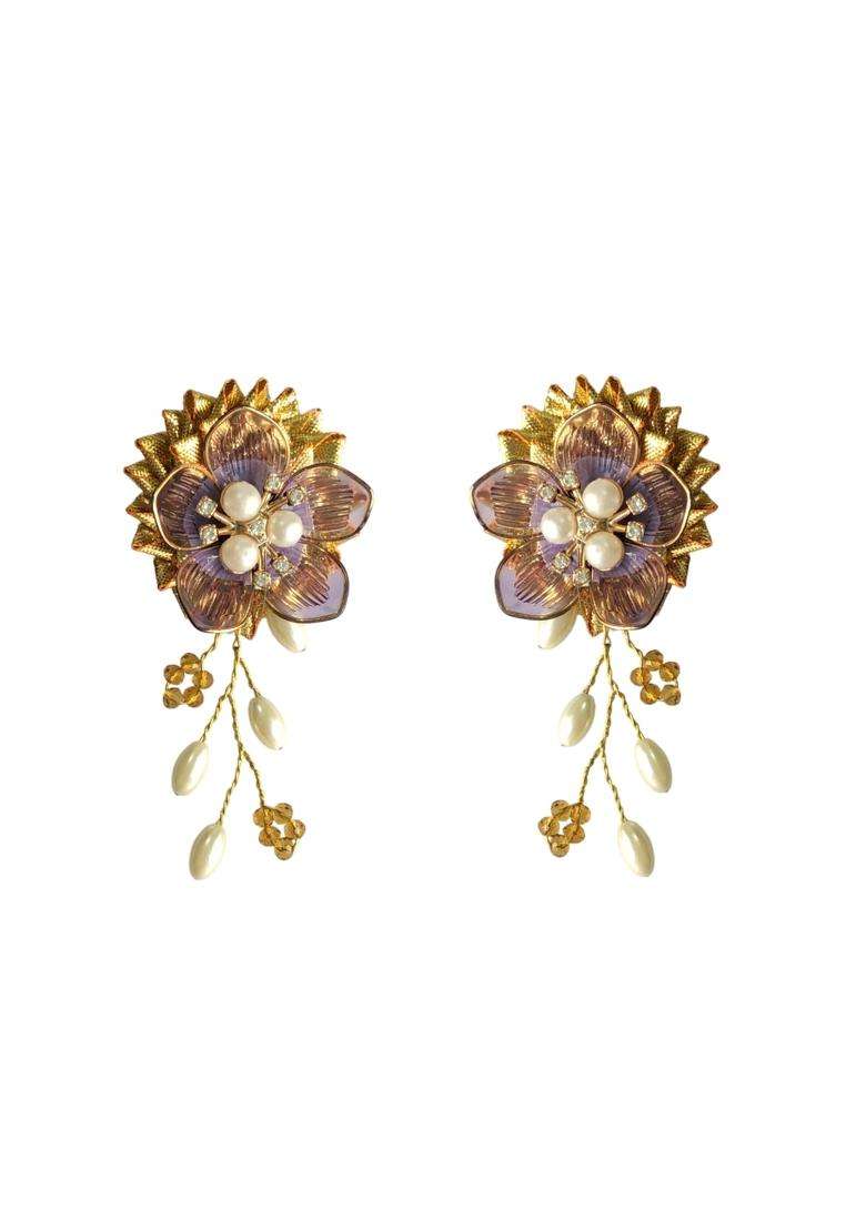 Pinoozclub Flower Jewellery Set for Women Girls Bride - Indya