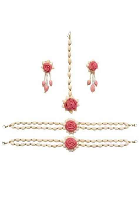 Phoolova Floralcrafts Haldi Jewellery Set