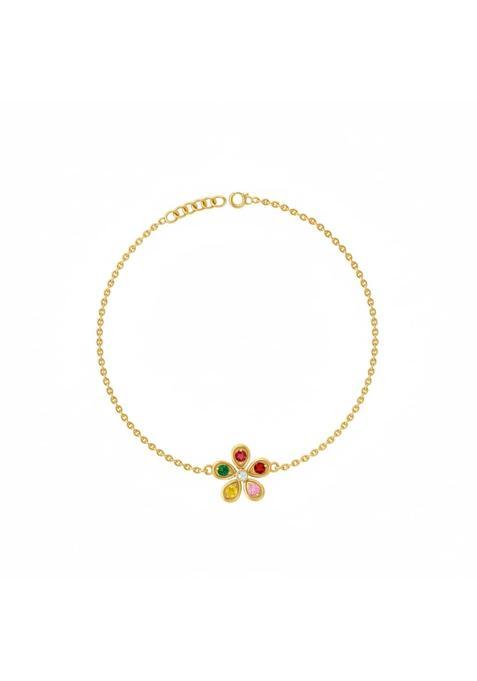 Unniyarcha 925 Sterling Silver Bloom Flower Bracelet for Women and Girls