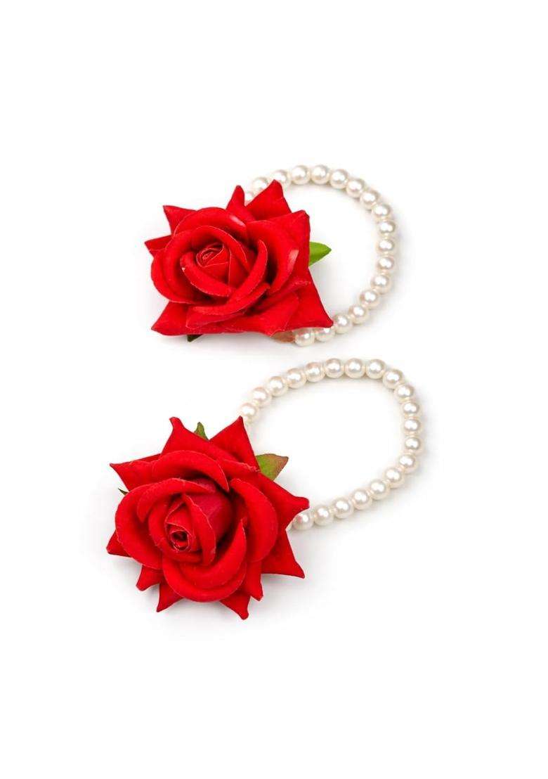 Cyberkavish Rose Pearl Bracelet for Women and Girls - Indya