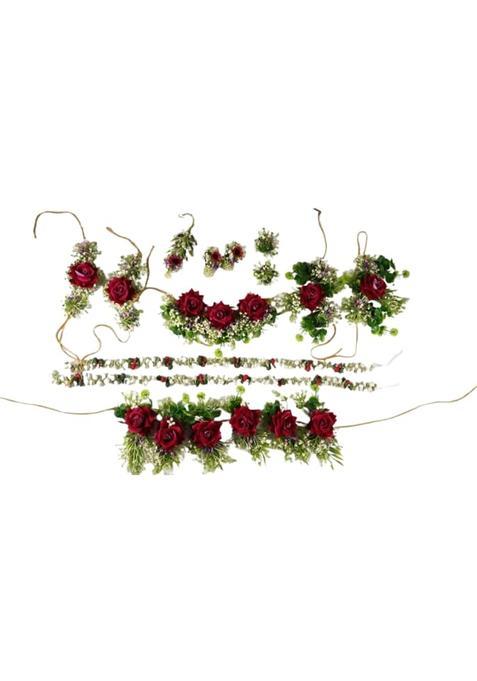 Prafullit Flowers Handcrafted Artificial Floral Jewellery Set for Women