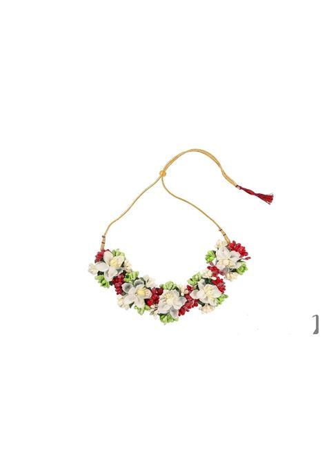 Saumakshi Designs Beautiful Flower Jewelry Set for Women and Girls