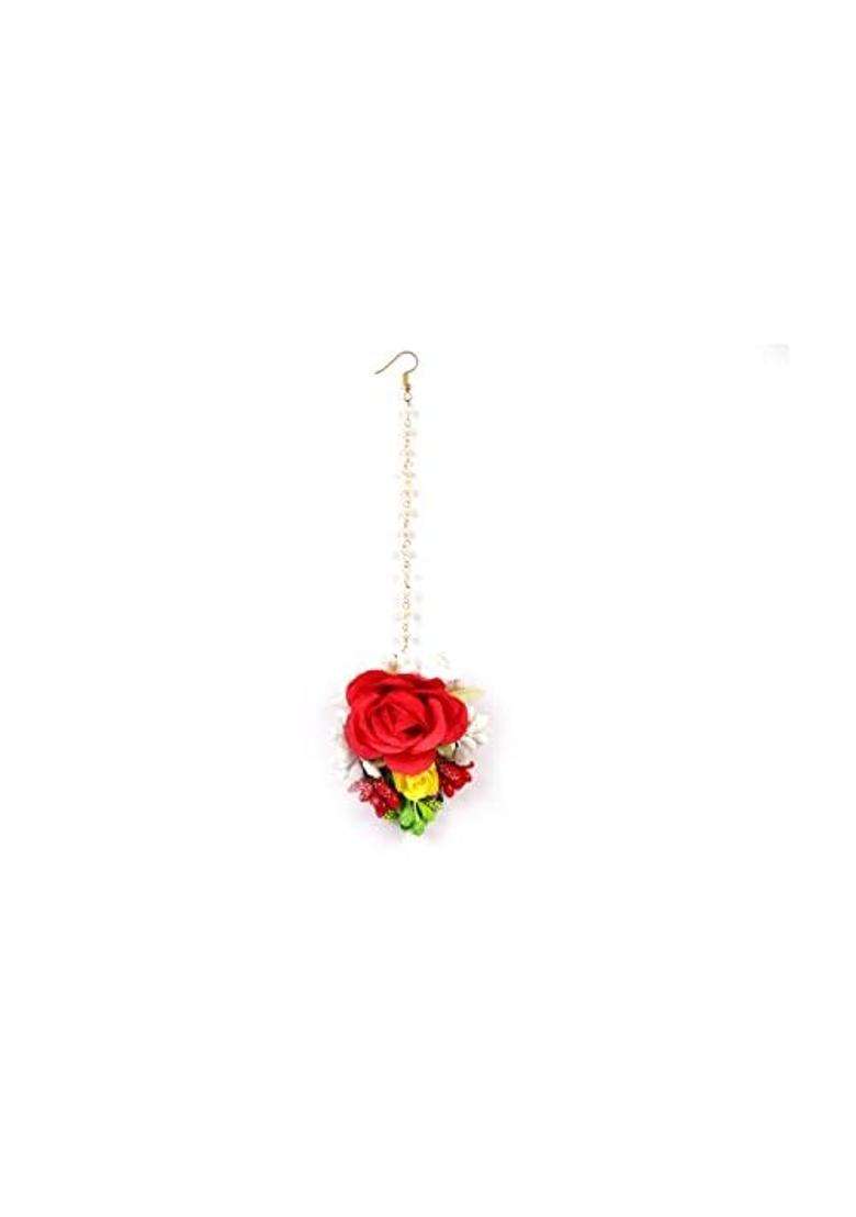 Saumakshi Designs Red Jewellery Designer Jwellery Set for Women and Girls - Indya