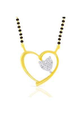 WHP Jewellers 18KT BIS Certified Diamond Mangalsutra Pendant for Women