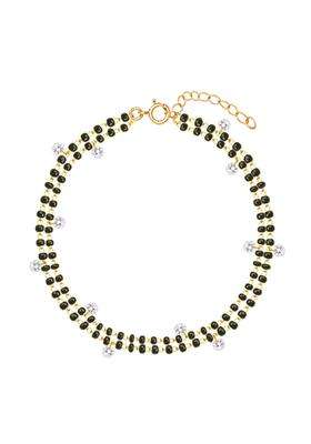 GIVA 925 Silver 18K Gold Plated Rose Gold Mangalsutra Bracelet for Women