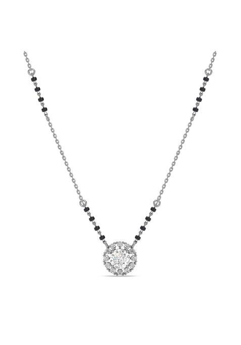 Clara 925 Sterling Silver Medha Mangalsutra Tanmaniya Pendant for Women