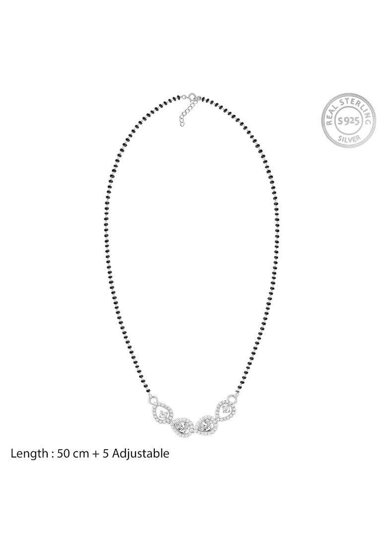GIVA 925 Silver 18K Gold Plated Rose Gold Plated Mangalsutra Sets - Indya