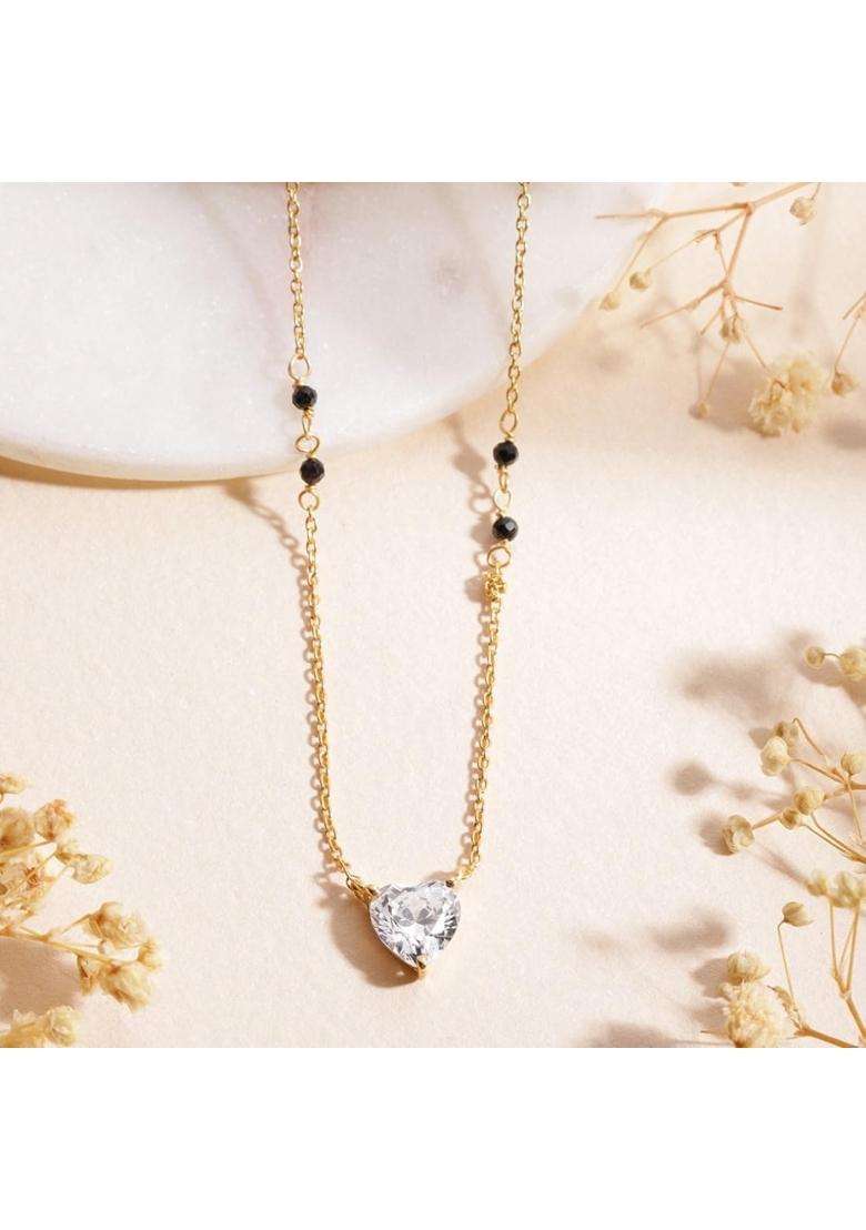 Zavya 925 Sterling Silver Gold Plated Mangalsutra Gift Ideas for Wife - Indya