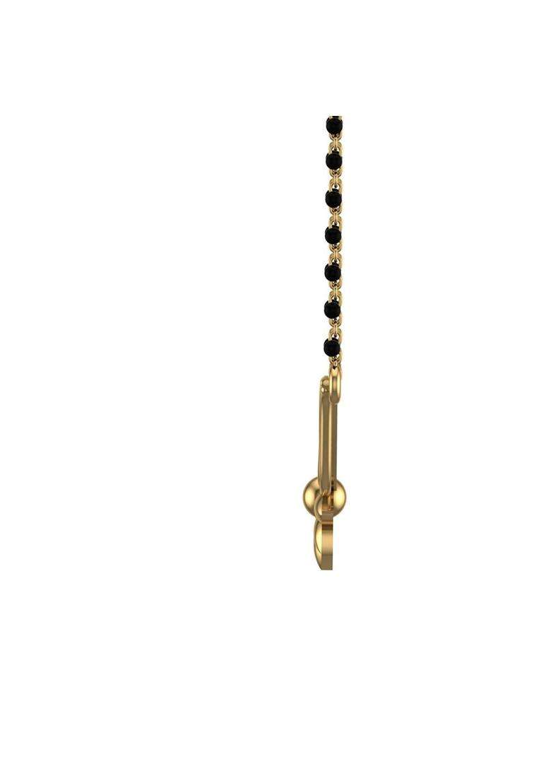 Dishis 14K 18K BIS Hallmarked Yellow Gold Mangalsutra Pendant for Women Gift for Wife - Indya