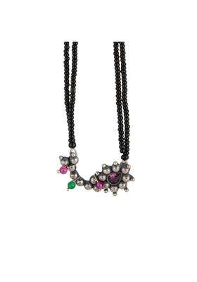 Aadyaa 925 Silver Mangalsutra for Women Itihaas Maharashtrian Nath Mangalsutra Handmade Jewelry Traditional