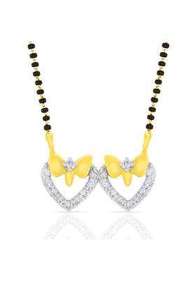 WHP Jewellers Graceful Sparkle Diamond Mangalsutra Pendant for Women