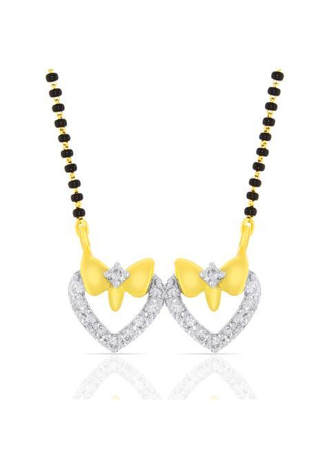 WHP Jewellers Graceful Sparkle Diamond Mangalsutra Pendant for Women