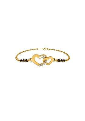 Palmonas Cupids Tiny 925 Sterling Silver Mangalsutra Bracelet for Women 18K Gold Vermeil Plated