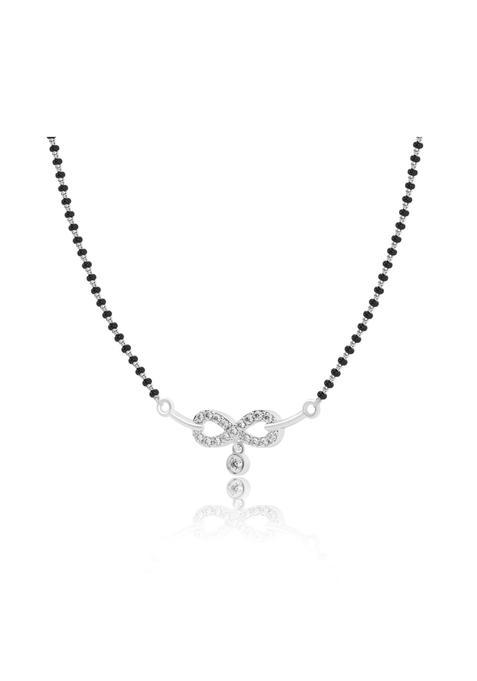 Women Sterling Silver Beaded Mangalsutra 925
