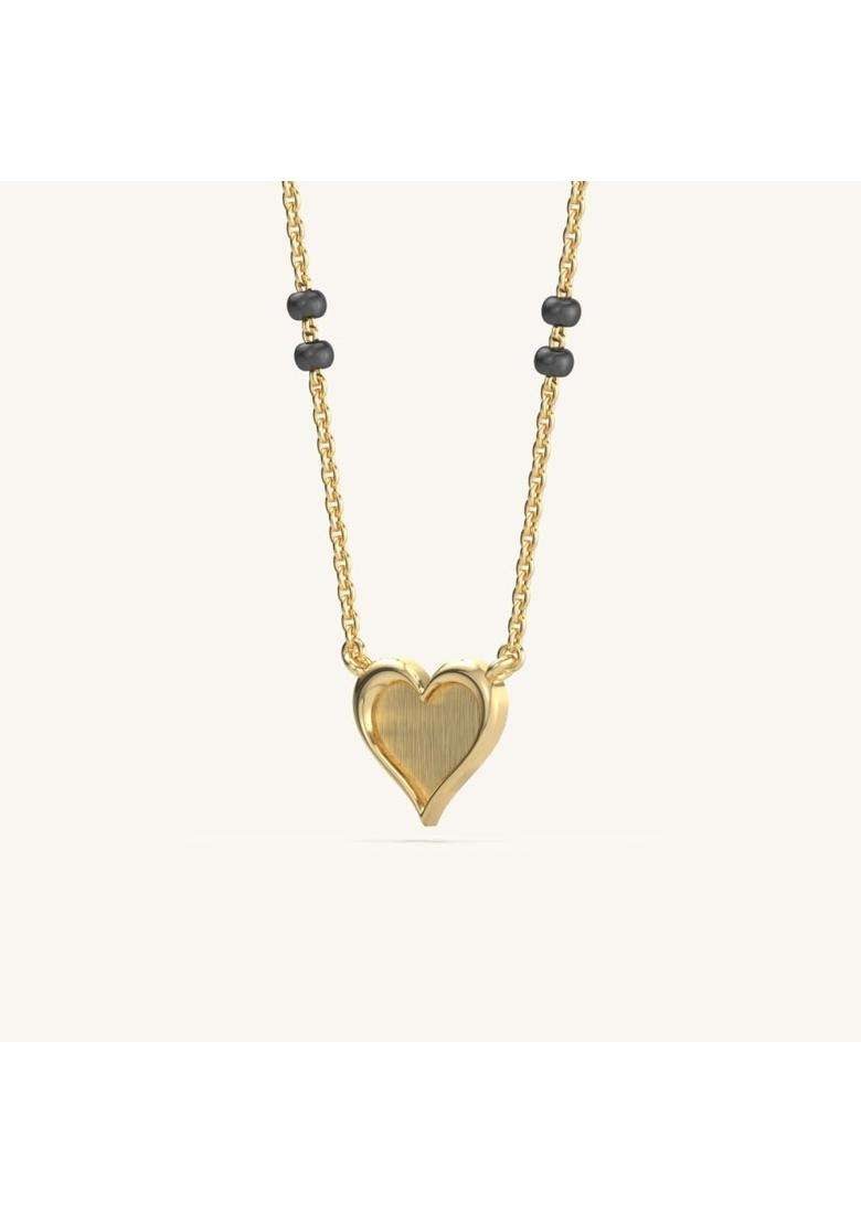 Shayn Mangalsutra Necklace 925 Sterling Silver 18KT Gold Vermeil for Women - Indya