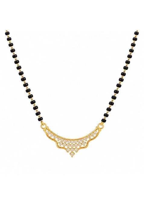 Maira 925 Sterling Silver Kala Mani Swiss Zirconia Mangalsutra