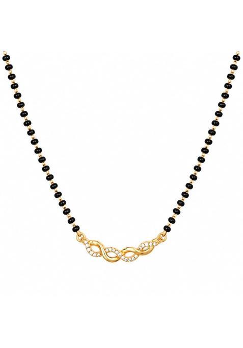 Maira 925 Sterling Silver Black Mani Mangalsutra for Women Hypoallergenic