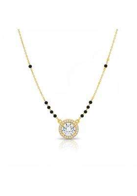 Zarkan 925 Hallmark Silver Gold Plated Mangalsutra