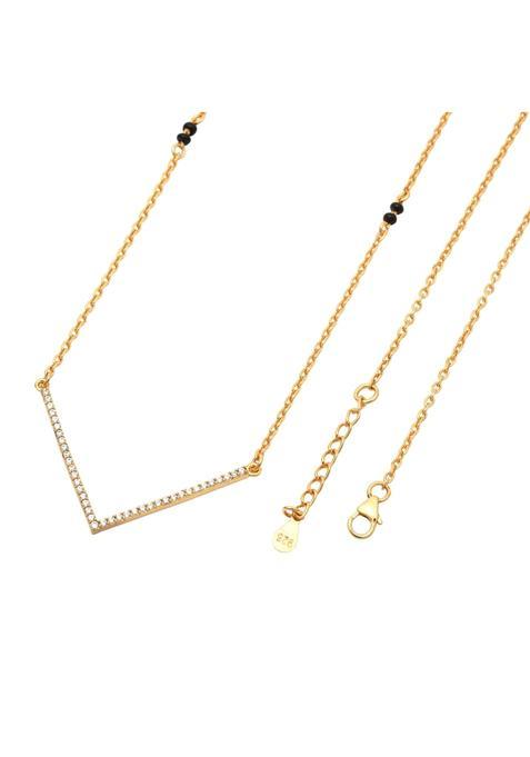 Maira 925 Sterling Silver 18K Goldplated Mangalsutra for Women