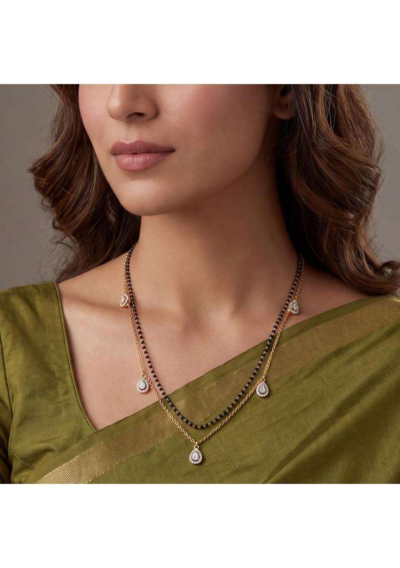 Ritvaa Smartgold 24K Gold Plated Pranika Mangalsutra for Women - Indya