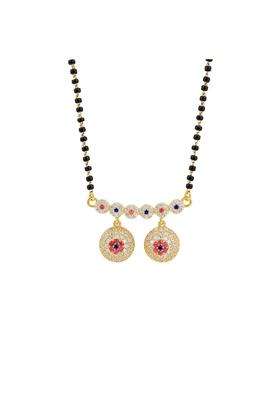 Maira 925 Sterling Silver 1 GM Micron Gold Plated Vati Mangalsutra for Women