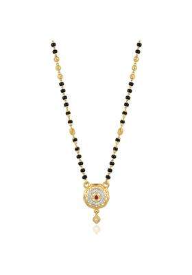 Ritvaa 24K Smartgold Mangalsutra with Diamond Pendant for Women