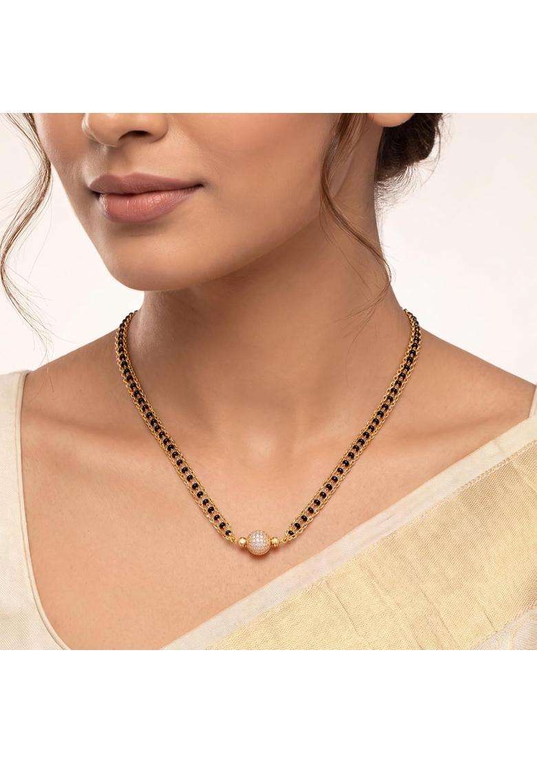Ritvaa Smartgold 24K Gold Plated Ekanshi Mangalsutra for Women - Indya