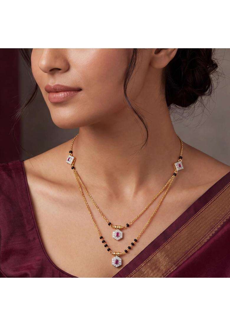 Ritvaa Smartgold 24K Gold Plated Kavira Mangalsutra for Women - Indya