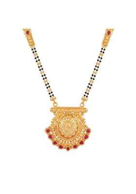Ritvaa Smartgold 24K Gold Plated Circular Gold Mangalsutra for Women