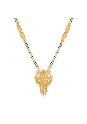 Ritvaa Smartgold 24K Gold Plated Ornate Bow Motif Mangalsutra for Women