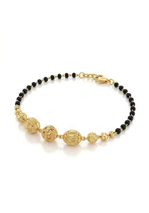 Ritvaa Smartgold 24K Gold Plated Mangalsutra Bracelet for Women