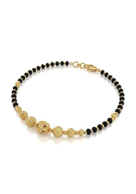 Ritvaa Smartgold 24K Gold Plated Panchamani Mangalsutra Bracelet for Women