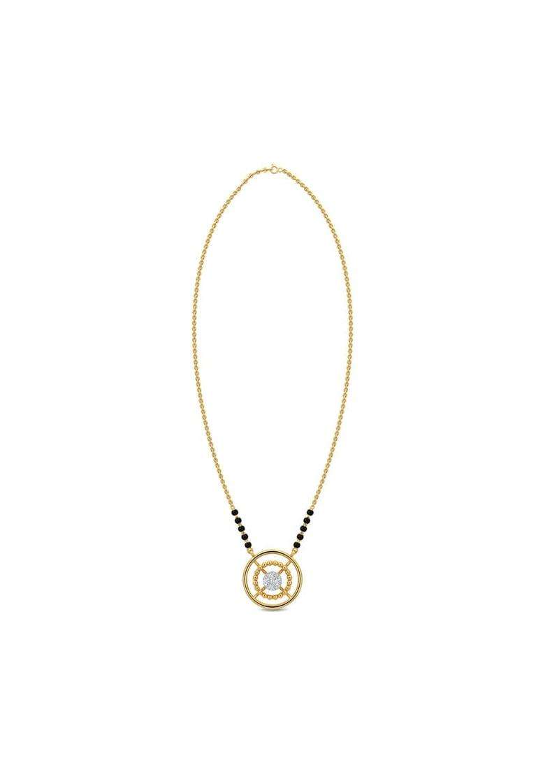 Kisna Jewels 14KT 18KT BIS Hallmark Pure Gold and Diamond Mangalsutra for Women - Indya