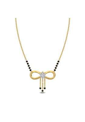 Kisna Jewels 14KT 18KT BIS Hallmark Pure Gold and Diamond Mangalsutra for Women