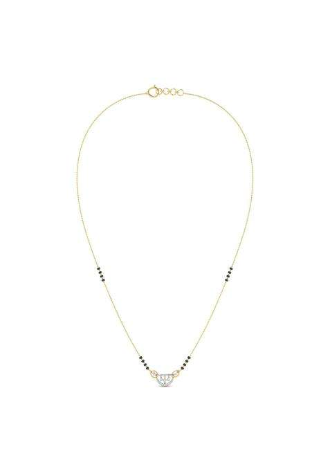 WHP Jewellers Elegance 9KT Diamond Mangalsutra for Women Diamond Fashion Jewellery for Women