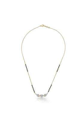 PNG Jewellers Radiant Diamond and Gold Modern Mangalsutra for Women