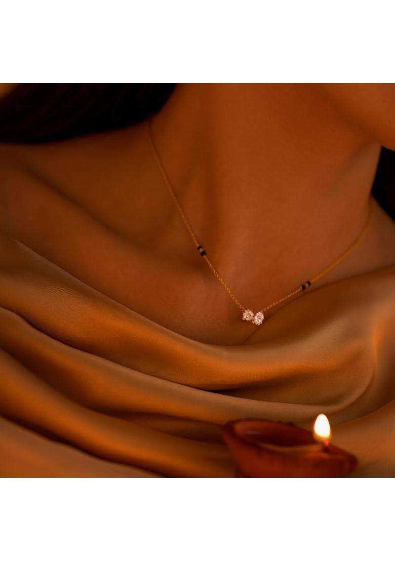 Anushka Jain Jewellery Ti Amo Mangalsutra Necklace for Women 925 Sterling Silver 18K Gold Vermeil - Indya