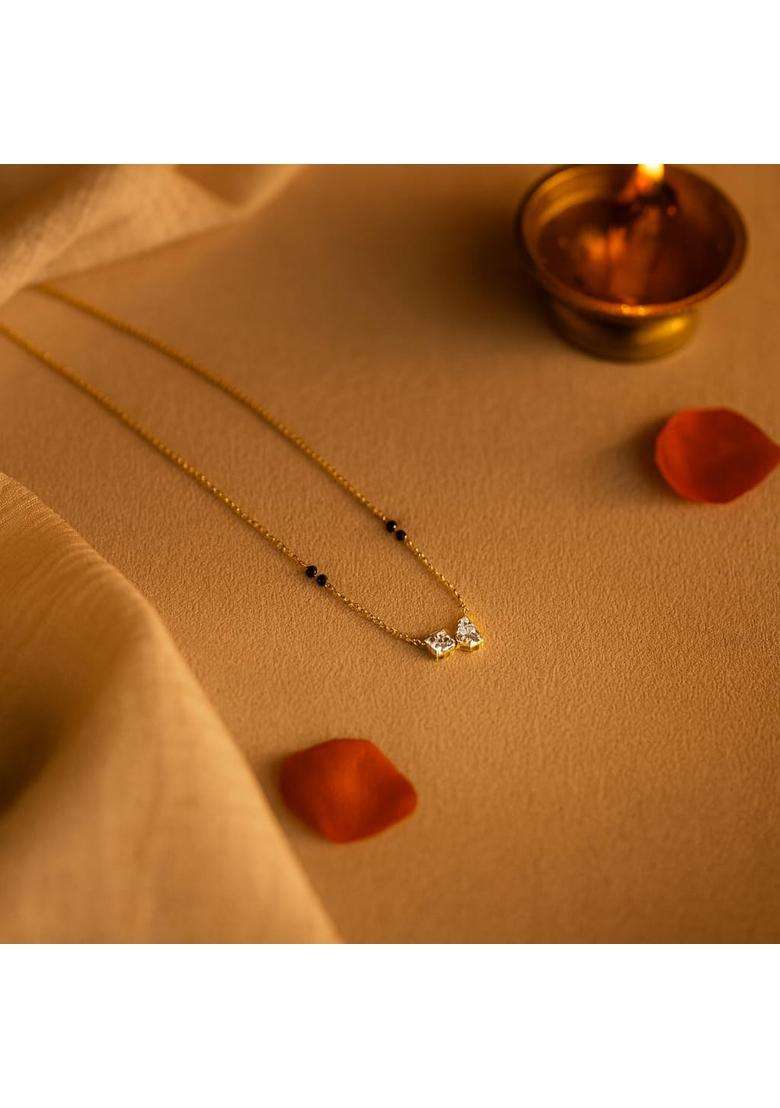 Anushka Jain Jewellery Ti Amo Mangalsutra Necklace for Women 925 Sterling Silver 18K Gold Vermeil - Indya