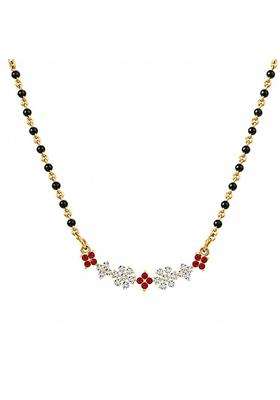 Dishis 14K 18K Yellow White Rose Gold and Diamond Mangalsutra for Women