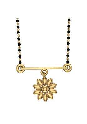 Dishis 14K 18K BIS Hallmarked Yellow Gold Mangalsutra Pendant for Women Gift for Wife