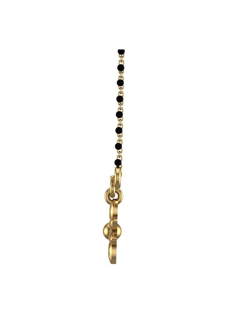 Dishis 14K 18K BIS Hallmarked Yellow Gold Mangalsutra Pendant for Women Gift for Wife - Indya