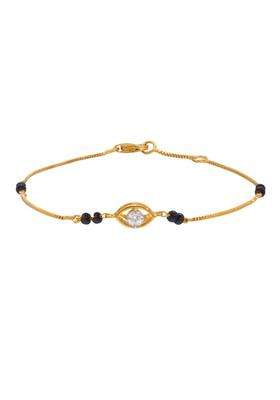 SVD Jewels Yellow Evil Eye Diamond Bracelet Mangalsutra