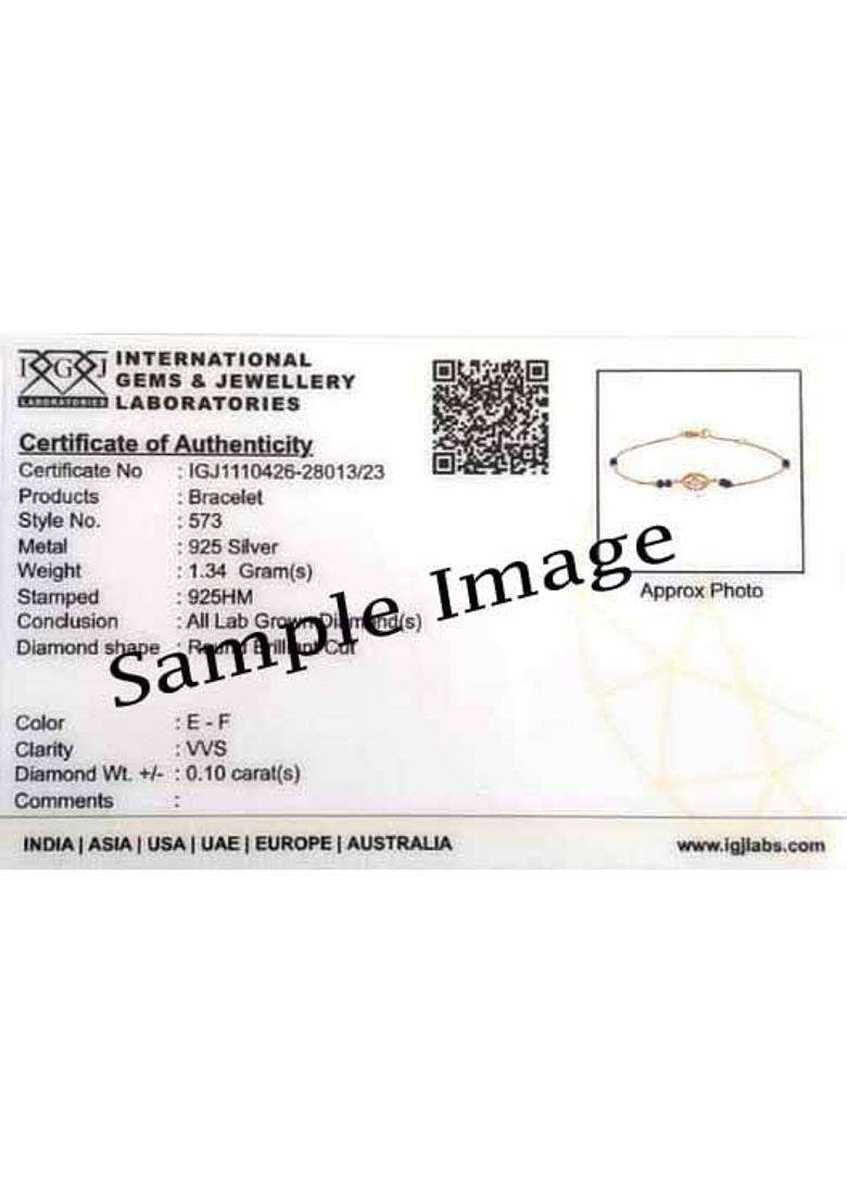SVD Jewels Yellow Evil Eye Diamond Bracelet Mangalsutra - Indya