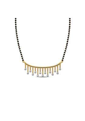 Kisna Jewels 14KT 18KT BIS Hallmark Pure Gold and Diamond Mangalsutra for Women