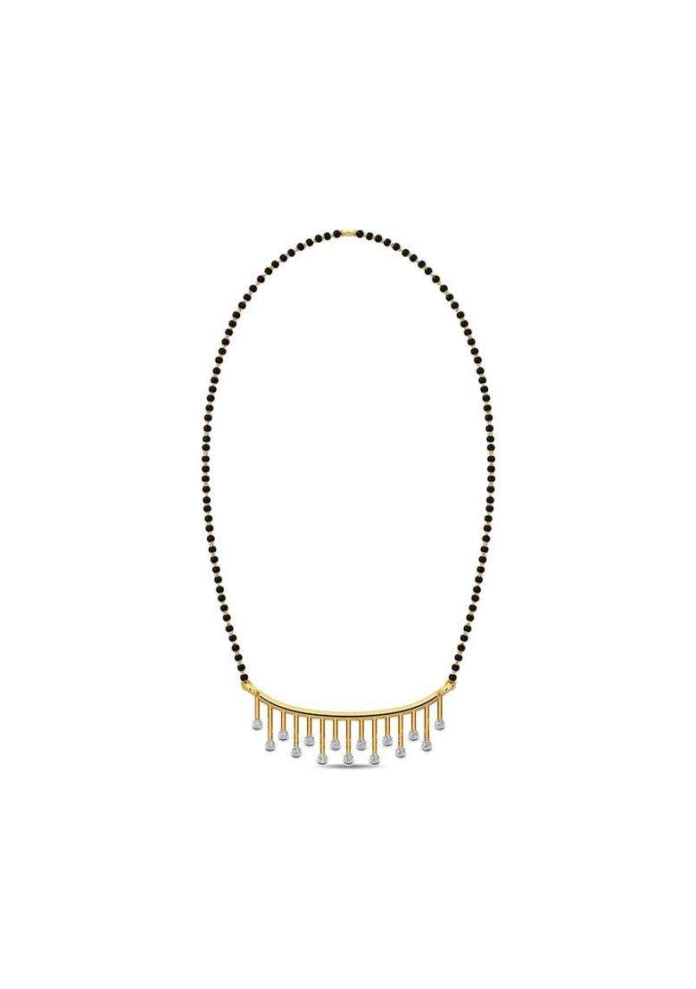 Kisna Jewels 14KT 18KT BIS Hallmark Pure Gold and Diamond Mangalsutra for Women - Indya