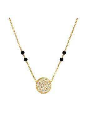 Anushka Jain Jewellery Simulated Necklace for Women 925 Sterling Silver 18K Gold Vermeil