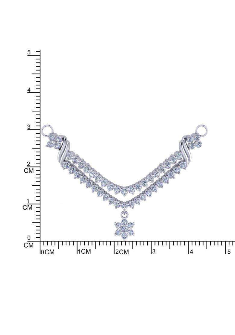Rihi by P C Chandra Jewellers 925 Sterling Silver Eternal Love Floral Love Bond Mangalsutra - Indya