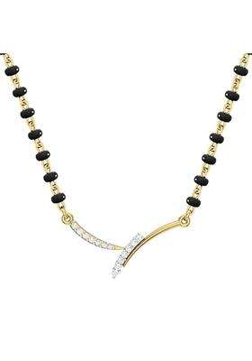 Dishis 14K 18K Yellow White Rose Gold and Diamond Mangalsutra for Women