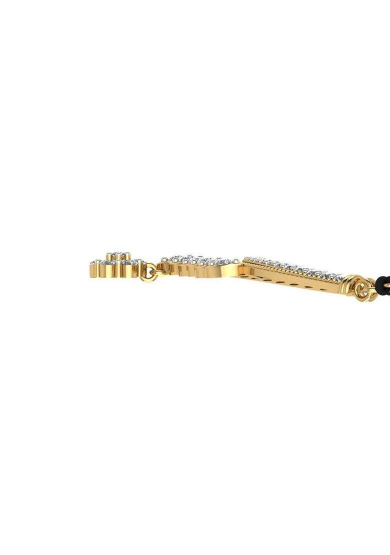 Dishis 14K 18K Yellow Rose White Gold Designer Mangalsutra for Women - Indya
