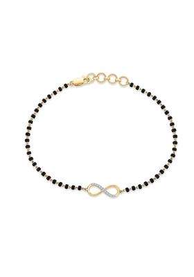 PNG Jewellers Everlasting Unity Diamond and Gold Mangalsutra Bracelet for Women